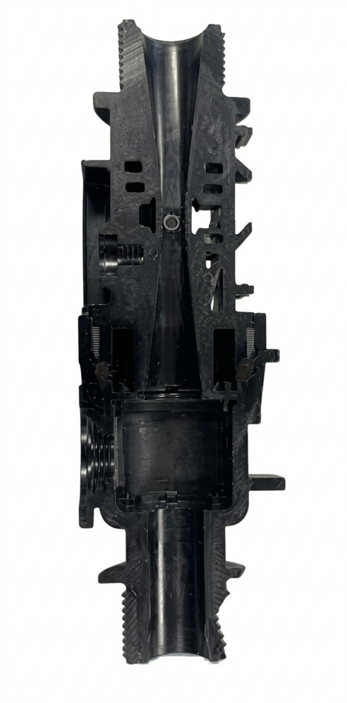 water meter valve cross section
